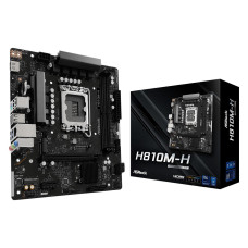 Mainboard, ASROCK, H810M-H, Intel H810, LGA 1851 (Socket V1), micro ATX, RAM DDR5-SDRAM, 2xSlots, 1xNumber of M.2 (M) slots, H810M-H Mainboard, ASROCK, H810M-H, Intel H810, LGA 1851 (Socket V1), micro ATX, RAM DDR5-SDRAM, 2xSlots, 1xNumber of M.2 (M) slots, H810M-H