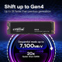 SSD, CRUCIAL, P310, 500GB, M.2, NVMe, 3D NAND, Write speed 3500 MBytes/sec, Read speed 6600 MBytes/sec, TBW 110 TB, CT500P310SSD8