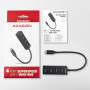 I/O HUB USB-C 4PORT MINI/0.2M HUE-M1C AXAGON