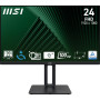 LCD Monitor, MSI, PRO MP245PG, 23.8, Business, Panel IPS, 1920x1080, 16:9, 100Hz, Matte, 1 ms, Swivel, Pivot, Height adjustable, Tilt, Colour Black, PROMP245PG