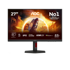 LCD Monitor, AOC, 27 , 3840 x 2160 pixels, 4K Ultra HD, Native aspect ratio 16:9, LED, Flat, U27G4R
