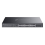 Switch, TP-LINK, Omada, SG3428XMPP, Rack, 24x10Base-T / 100Base-TX / 1000Base-T, 4xSFP+, 1xConsole, 1, PoE+ ports 16, 500 Watts, SG3428XMPP