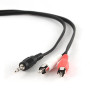 CABLE AUDIO 3.5MM TO 2RCA 1.5M/CCA-458 GEMBIRD