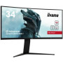 LCD Monitor, IIYAMA, 34, Gaming/Curved/21 : 9, Panel VA, 3440x1440, 21:9, 180Hz, Matte, 0.4 ms, Speakers, Height adjustable, Tilt, Colour Black, GCB3480WQSU-B1