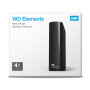 External HDD, WESTERN DIGITAL, Elements Desktop, 4TB, USB 3.0, Black, WDBWLG0040HBK-EESN