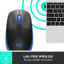 MOUSE USB OPTICAL WRL M190/BLUE 910-005907 LOGITECH