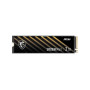 SSD, MSI, SPATIUM M461, 2TB, M.2, PCIE, NVMe, 3D NAND, Write speed 4200 MBytes/sec, Read speed 5000 MBytes/sec, 2.15mm, TBW 450 TB, MTBF 1500000 hours, S78-440Q550-P83