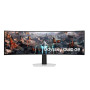 Monitor, SAMSUNG, Odyssey OLED G9 G93SC, 49, Gaming/Curved, Panel OLED, 5120x1440, 32:9, 240Hz, 0.03 ms, Height adjustable, Tilt, Colour Silver, LS49CG934SUXEN