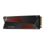 SSD, SAMSUNG, 990 PRO with Heatsink, 2TB, M.2, PCIE, NVMe, MLC, Write speed 6900 MBytes/sec, Read speed 7450 MBytes/sec, 2.3mm, TBW 1200 TB, MTBF 1500000 hours, MZ-V9P2T0GW