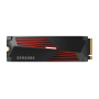 SSD, SAMSUNG, 990 PRO with Heatsink, 2TB, M.2, PCIE, NVMe, MLC, Write speed 6900 MBytes/sec, Read speed 7450 MBytes/sec, 2.3mm, TBW 1200 TB, MTBF 1500000 hours, MZ-V9P2T0GW