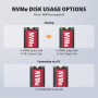 SSD ACC DOCK STATION USB-C/2XM.2 NVME ADSA-M2C22L AXAGON