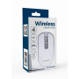 MOUSE USB OPTICAL WRL WHITE/SILVER MUSW-4B-06-WS GEMBIRD