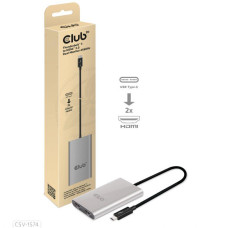 I/O ADAPTER THUNDERBOLT / HDMI/DUAL CSV-1574 CLUB3D I/O ADAPTER THUNDERBOLT / HDMI/DUAL CSV-1574 CLUB3D