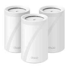 Wireless Router, TP-LINK, Wireless Access Point / Router, 3-pack, 9300 Mbps, Mesh, Wi-Fi 7, USB 3.0, 4x2.5GbE, LAN \ WAN ports 4, Number of antennas 4, DECOBE65(3-PACK)