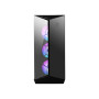 Case, MSI, MPG GUNGNIR 110R, MidiTower, Case product features Transparent panel, Not included, ATX, MicroATX, MiniITX, Colour Black, MPGGUNGNIR110R