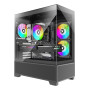 Case, XILENCE, XG172, MidiTower, Case product features Fan control panel/Transparent panel, Not included, Colour Black, XG172