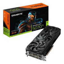 Graphics Card, GIGABYTE, NVIDIA GeForce RTX 5070 Ti, 16 GB, GDDR7, 256 bit, PCIE 5.0 16x, Triple slot Fansink, GV-N507TWF3OC-16GD1.0