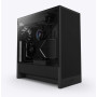 Case, NZXT, H5 FLOW RGB 2024, MidiTower, Case product features Transparent panel, Not included, ATX, EATX, MicroATX, MiniITX, Colour Black, CC-H52FB-R1