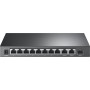 Switch, TP-LINK, Desktop/pedestal, 8x10Base-T / 100Base-TX, 1xSFP, 2xRJ45, PoE+ ports 8, 65 Watts, TL-SL1311P