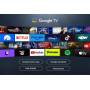 TV Set, TCL, 43, 4K/Smart, QLED, 3840x2160, Wireless LAN, Bluetooth, Google TV, Black, 43C655