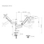 DISPLAY ACC MOUNTING ARM/17-32 MA-DA2P-02 GEMBIRD