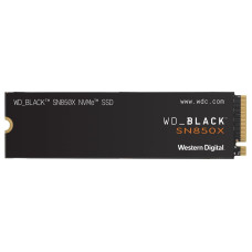 SSD, WESTERN DIGITAL, Black SN850X, 1TB, M.2, PCIE, NVMe, Write speed 6300 MBytes/sec, Read speed 7300 MBytes/sec, 2.38mm, TBW 600 TB, WDS100T2X0E