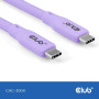CABLE USB-C TO USB-C 2M/M/M PURPLE CAC-3004 CLUB3D CABLE USB-C TO USB-C 2M/M/M PURPLE CAC-3004 CLUB3D