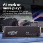 SSD, CRUCIAL, P310, 500GB, M.2, NVMe, 3D NAND, Write speed 3500 MBytes/sec, Read speed 6600 MBytes/sec, TBW 110 TB, CT500P310SSD8