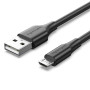 CABLE USB2.0 TO MICRO-B/0.25M BLACK CTIBC VENTION