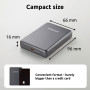 POWER BANK USB 10000MAH MAG/GREY 7344034 INTENSO