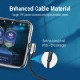 CABLE USB-C TO USB-C R.ANGLE/1M GRAY TAKHF VENTION
