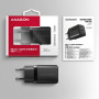 MOBILE CHARGER WALL USB-C 20W/1PORT BLACK ACU-PD20 AXAGON