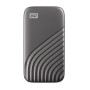 External SSD, WESTERN DIGITAL, My Passport, 1TB, USB-C, Write speed 1000 MBytes/sec, Read speed 1050 MBytes/sec, WDBAGF0010BGY-WESN