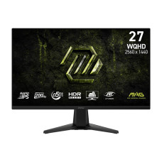 LCD Monitor, MSI, 27 , 2560 x 1440 pixels, Wide Quad HD, Native aspect ratio 16:9, LCD, Flat, MAG275QFE20
