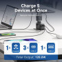 POWER ADAPTER TRAVEL 4PORT/BLACK FJGB0 VENTION