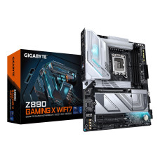 Mainboard, GIGABYTE, GIGABYTE Z890 GAMING X WIFI7, Intel Z890, LGA 1851 (Socket V1), ATX, RAM DDR5-SDRAM, 4xSlots, Wi-Fi Yes, Bluetooth Yes, 1xPCI Express x16 slots, 4xNumber of M.2 (M) slots, Z890GAMINGXWIFI71.1