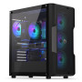 Case, ENDORFY, Regnum 400 ARGB, MidiTower, Case product features Transparent panel, Not included, ATX, MicroATX, MiniITX, Colour Black, EY2A009