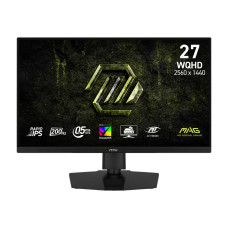 LCD Monitor, MSI, 27 , 2560 x 1440 pixels, Wide Quad HD, Native aspect ratio 16:9, LCD, Flat, MAG274QPFE20
