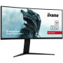 LCD Monitor, IIYAMA, 34, Gaming/Curved/21 : 9, Panel VA, 3440x1440, 21:9, 180Hz, Matte, 0.4 ms, Speakers, Height adjustable, Tilt, Colour Black, GCB3480WQSU-B1