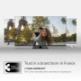 TV Set, THOMSON, 55, 4K/Smart, QLED, 3840x2160, Wireless LAN, Bluetooth, Google TV, Black, 55QG7C14