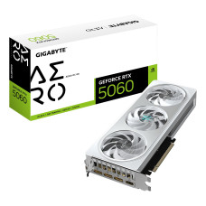 Graphics Card, GIGABYTE, NVIDIA GeForce RTX 5060, 8 GB, GDDR7, 128 bit, PCIE 5.0 16x, GPU 2595 MHz, 1xHDMI, 3xDisplayPort, GV-N5060AEROOC-8GD