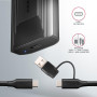SSD ACC ENCLOSURE M.2 NVME/SATA USB-C EEM2-GTS2 AXAGON