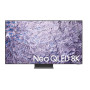 TV Set, SAMSUNG, 65, 8K/Smart, QLED, 7680x4320, Wireless LAN, Bluetooth, Tizen, Black / Silver, QE65QN800CTXXH