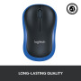 MOUSE USB OPTICAL WRL M185/BLUE 910-002239 LOGITECH
