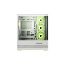 Case, MSI, MAG PANO 110R PZ / WHITE, MidiTower, Case product features Transparent panel, Not included, Colour Black, MAGPANO110RPZWHITE