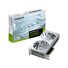 Graphics Card, GIGABYTE, NVIDIA GeForce RTX 5060, 8 GB, GDDR7, 128 bit, PCIE 5.0 16x, GPU 2550 MHz, Dual Slot Fansink, 1xHDMI, 3xDisplayPort, GV-N5060EAGLEOCICE-8GD