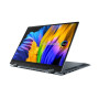 Notebook,ASUS,ZenBook Flip,UP5401ZA-KN011W,CPU i7-12700H,2300 MHz,14,Touchscreen,2880x1800,RAM 16GB,DDR5,SSD 1TB,Intel Iris X? Graphics,Integrated,ENG,NumberPad,Windows 11 Home,Grey,1.4 kg,90NB0XL1-M002X0