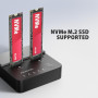 SSD ACC DOCK STATION USB-C/2XM.2 NVME ADSA-M2C22L AXAGON