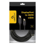 CABLE DISPLAY PORT TO HDMI 5M/CC-DP-HDMI-5M GEMBIRD