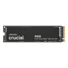 SSD, CRUCIAL, P510, 1TB, M.2, PCIe Gen5, NVMe, TLC, Write speed 9500 MBytes/sec, Read speed 11000 MBytes/sec, TBW 600 TB, CT1000P510SSD8